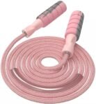 Jump Rope Cotton Adjustable Skipping Weighted jumprope for Women，Adult and Children Athletic Fitness Exercise Jumping Rope (Pink)