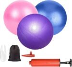 Mini Pilates Exercise Yoga Ball, Small Inflatable Exercise Yoga Ball,Core Training and Physical Therapy Equipment, with Pump